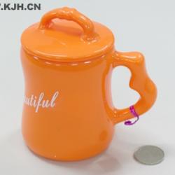 325带盖梨形双色杯