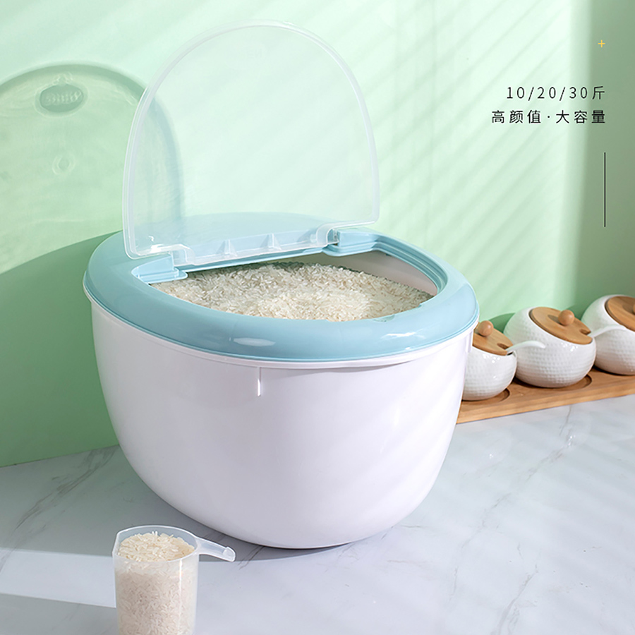 北欧翻盖米桶(中号20