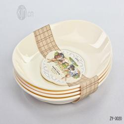 波比中号简约椭圆餐盘（4pcs）