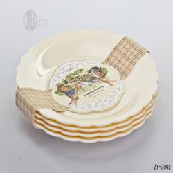 波比中号花边圆形餐盘（4pcs）