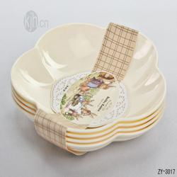 波比中号简约梅花餐盘（4pcs）