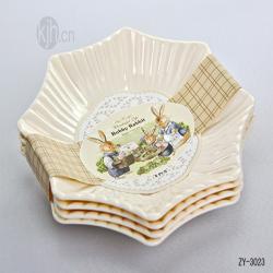 波比中号星星餐盘（4pcs