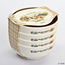 波比小号时尚双色餐碗（4pcs）