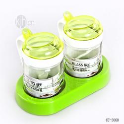 蜂味玻璃调味盒（2格）