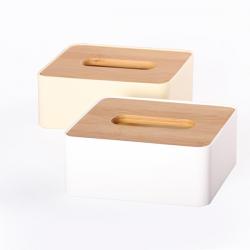 简约竹木纸巾盒（小长方