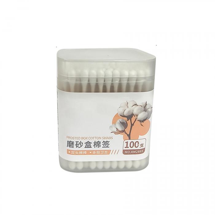 竹棒磨砂盒棉签(100支)
