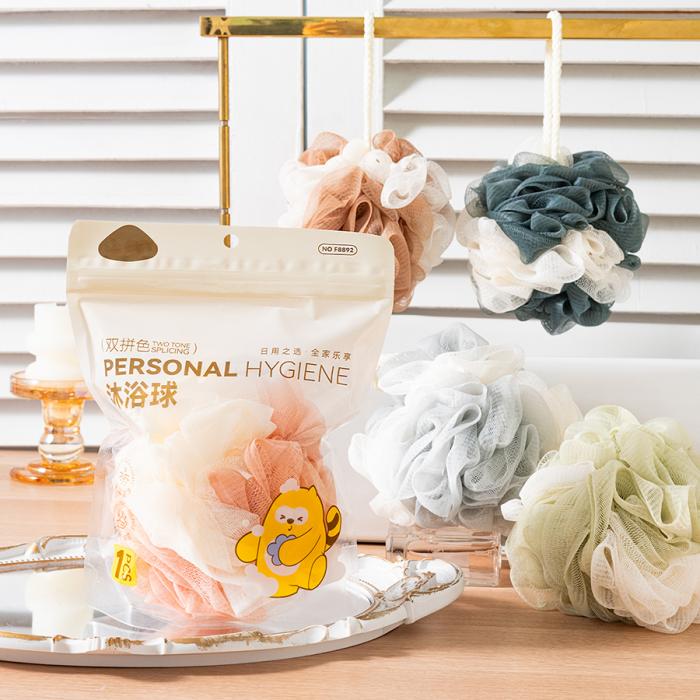 双色时尚沐浴花(12个/