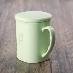 纤竹方形带柄水杯(带