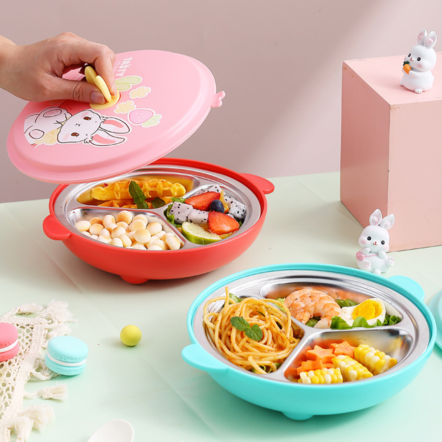 新果飞兔不锈钢餐盘
