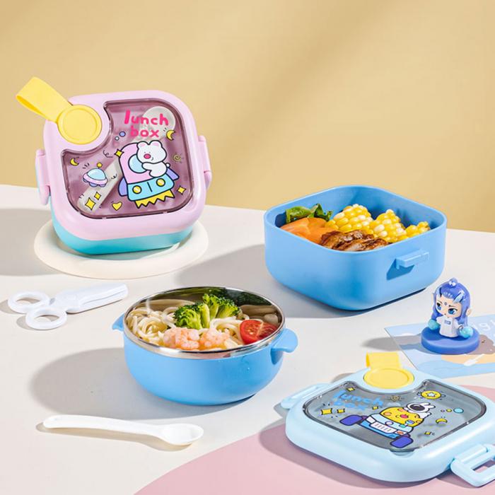 儿童外出不锈钢辅食套