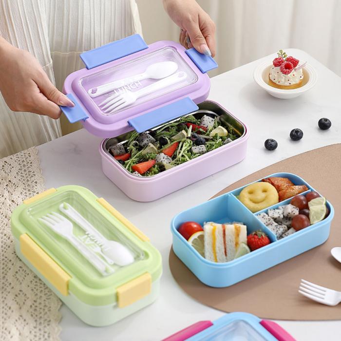 日式便当盒PP款三格740ml/不锈钢款一格600m