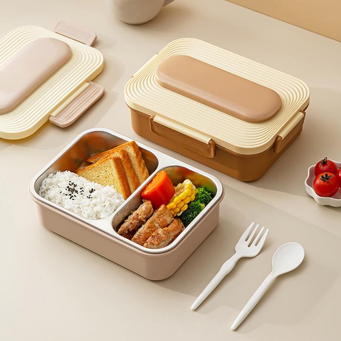 小简二格不锈钢饭盒