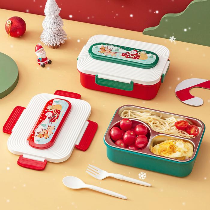 圣诞三格不锈钢