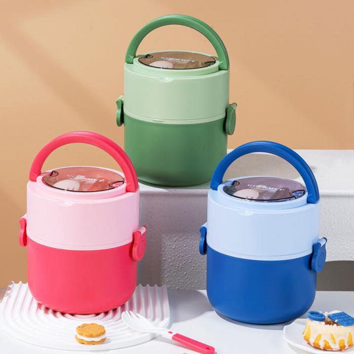 圆形分格饭盒(矮)1200