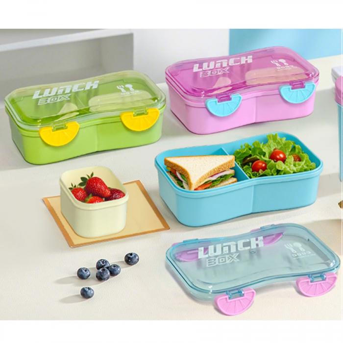 跑车平盖饭盒(800ML)