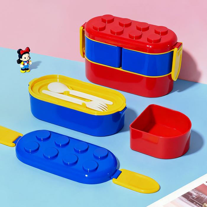 积木双杯便当盒(900ML)