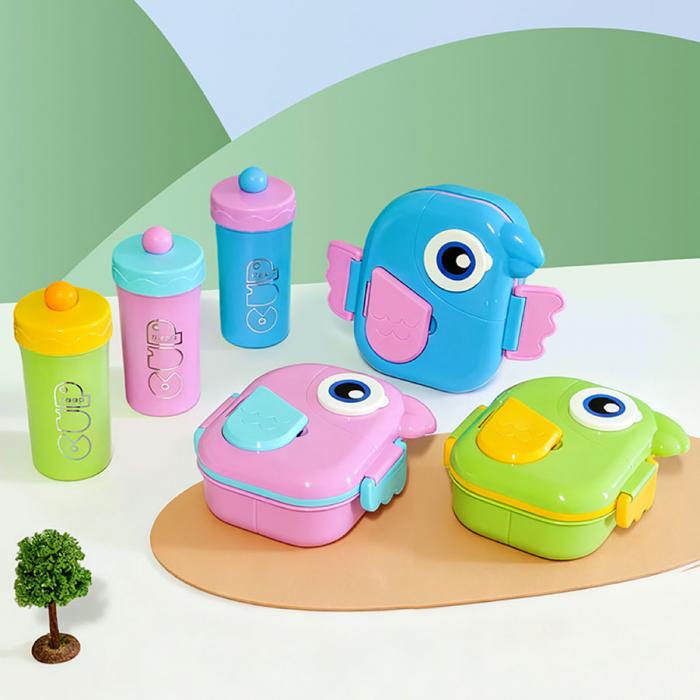 干饭鸟套装饭盒(饭盒750ML+水杯400ML)