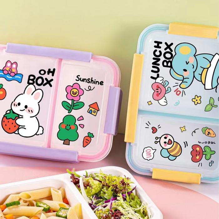 塑料分格饭盒 2