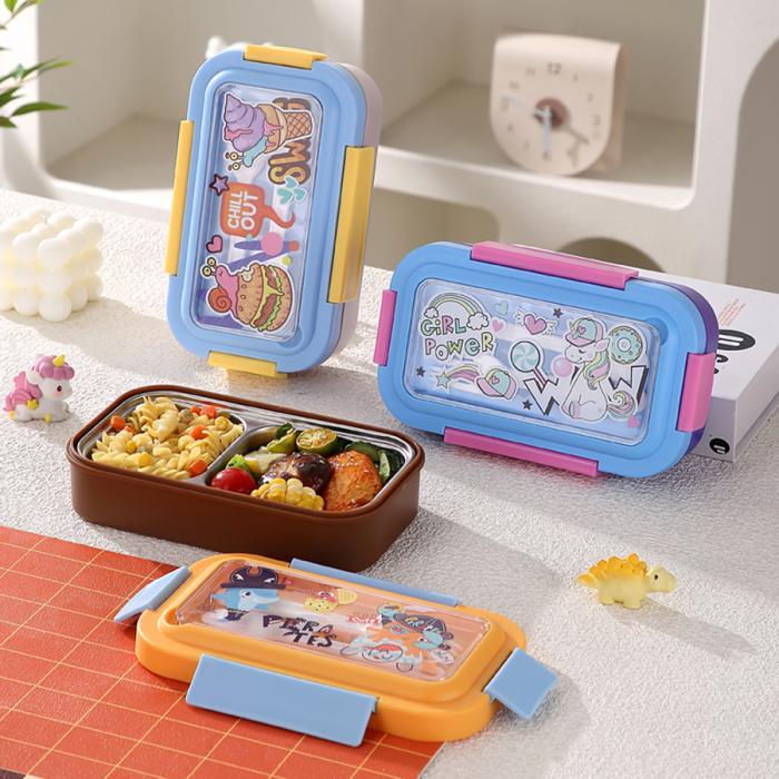 星樂卡通便当盒PP款740ml/不锈钢款500ml