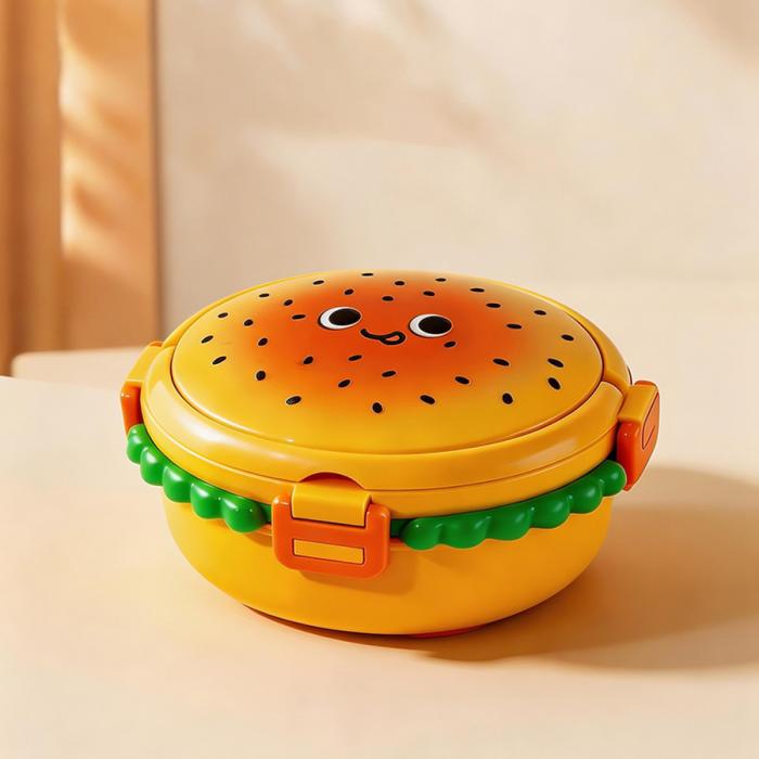 塑料/不锈钢汉堡饭盒(